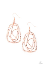 Load image into Gallery viewer, Artisan Relic - Rose Gold Earrings - Paparazzi Accessories
