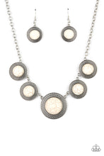 Load image into Gallery viewer, Circle The Wagons - White Necklace - Paparazzi Accessories
