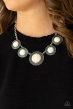 Load image into Gallery viewer, Circle The Wagons - White Necklace - Paparazzi Accessories
